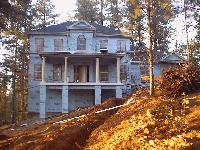 Stucco begins